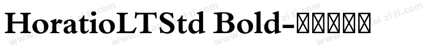 HoratioLTStd Bold字体转换